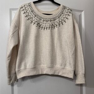 Anthropologie Maeve Cream Top